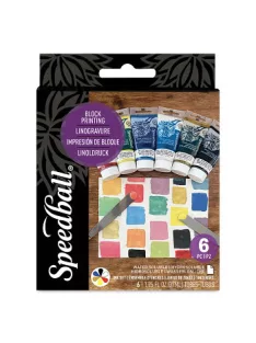 Linómetszet színek készlete Speedball 6x37ml
