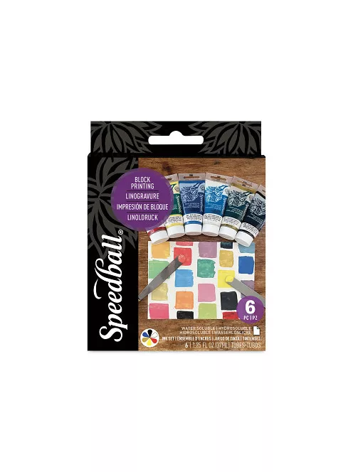 Linómetszet színek készlete Speedball 6x37ml