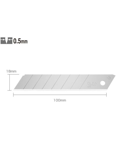 Olfa 18 mm-es LB-10 pótpengék
