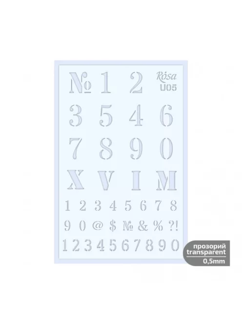 Sablon Rosa 0.5mm 13x20cm – U05