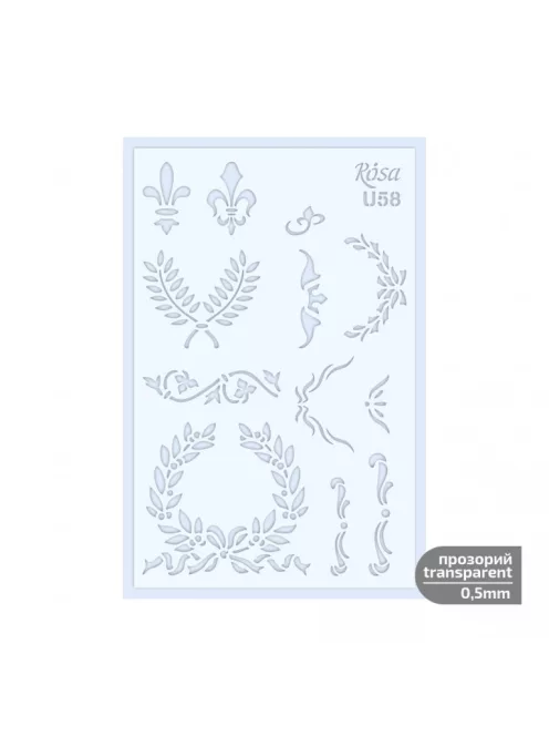 Sablon Rosa 0.5mm 13x20cm – U58