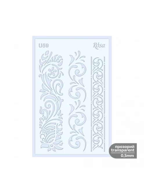 Sablon Rosa 0.5mm 13x20cm – U59