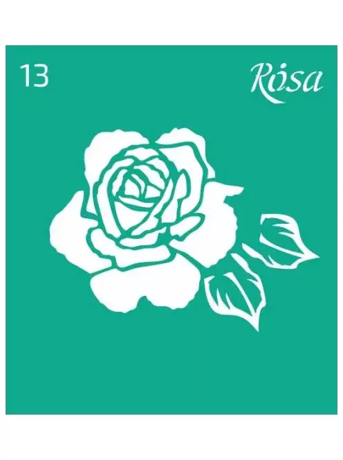 Stencil repeatable self-adhesive 9x10cm – 13