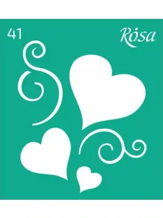 Stencil repeatable self-adhesive 9x10cm – 41