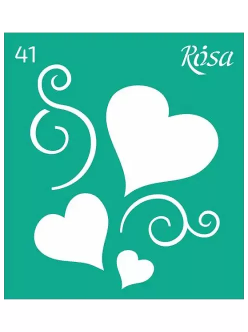 Stencil repeatable self-adhesive 9x10cm – 41