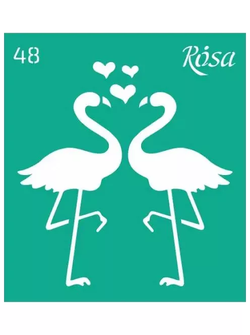 Stencil repeatable self-adhesive 9x10cm – 48