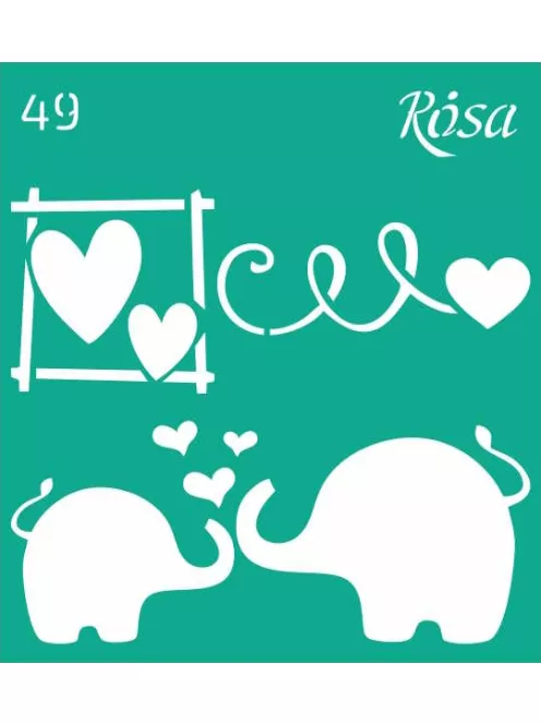 Stencil repeatable self-adhesive 9x10cm – 49