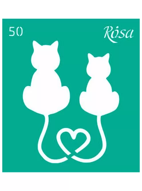 Stencil repeatable self-adhesive 9x10cm – 50