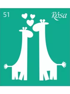 Stencil repeatable self-adhesive 9x10cm – 51