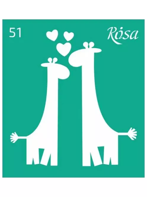 Stencil repeatable self-adhesive 9x10cm – 51