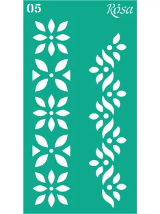 Stencil repeatable self-adhesive 9x17cm – 05