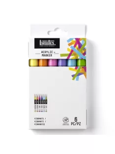Set of acrylic markers Liquitex Vibrant 6 pcs