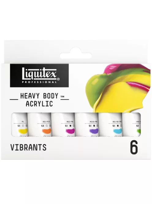 Liquitex HB élénk színű akril festék készlet 6x22ml
