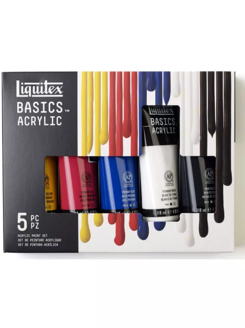 Basics akrilfesték szett 5x118ml