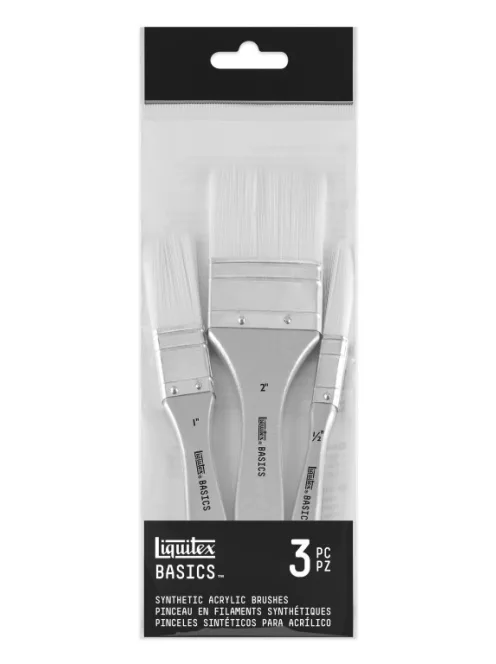 Ecset készlet Liquitex Basics 3 db szintetikus