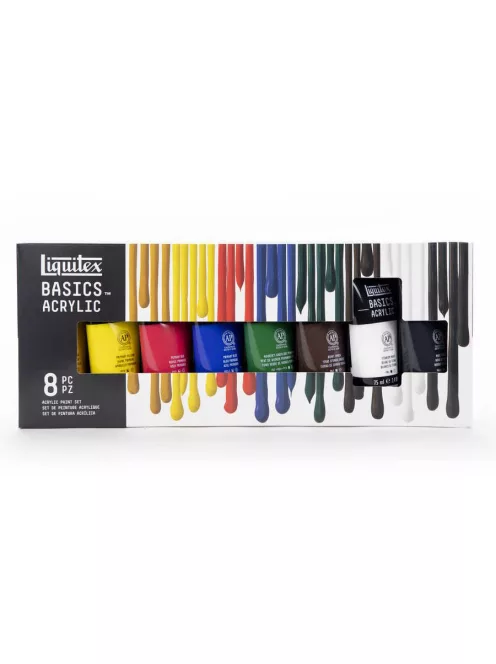 Akril festék készlet Liquitex Basics 8x75ml
