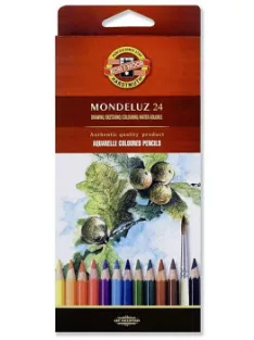   Akvarell színes ceruzák Mondeluz 24 darab papír csomagolásban