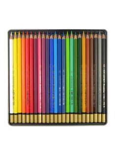   Set of watercolor coloured pencils Mondeluz 24 pcs in tin packaging
