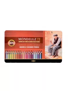   Set of watercolor coloured pencils Mondeluz 72 pcs in tin packaging