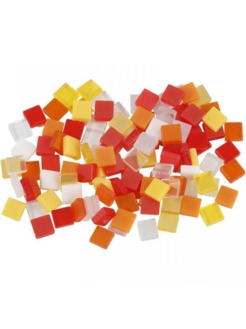 Sárga-piros mozaik 0,5x0,5cm 25g