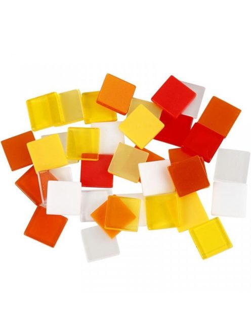 Mozaik sárga-piros 1x1cm 25g