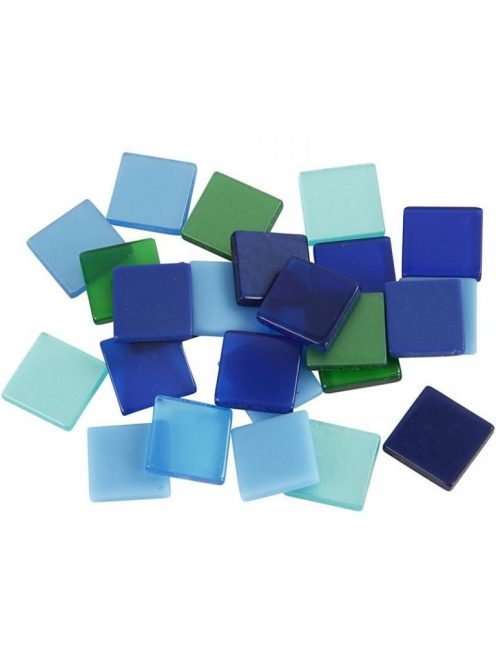 Mozaik zöld-kék 1x1cm 25g