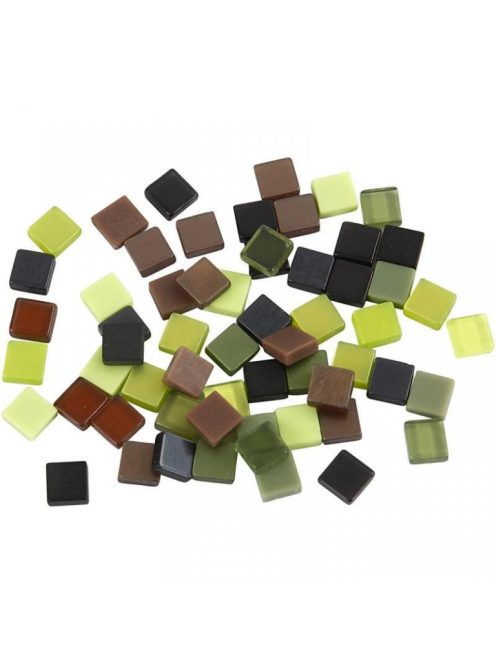 Mozaik zöldesbarna 0,5x0,5cm 25g