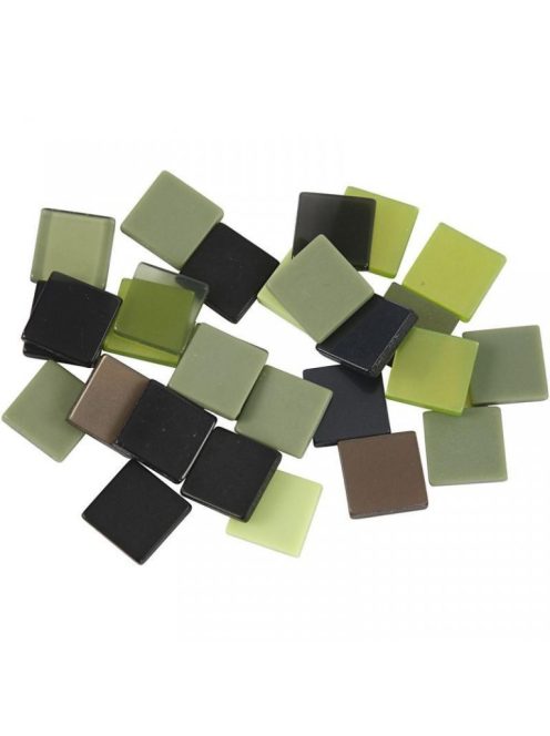 Mozaik zöldesbarna 1x1cm 25g
