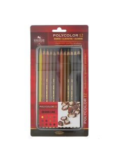Polycolor barna színű színes ceruzák, 12 db