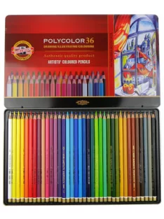 Set coloured pencils Polycolor 36 pcs in tin packaging