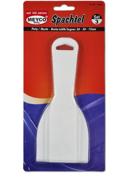 Műanyag spatula, 3 darabos készlet