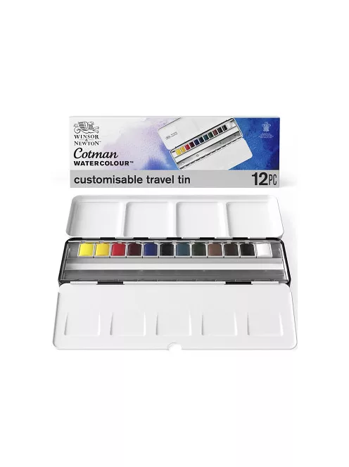 Set of watercolor paints Cotman 12 pcs of pans