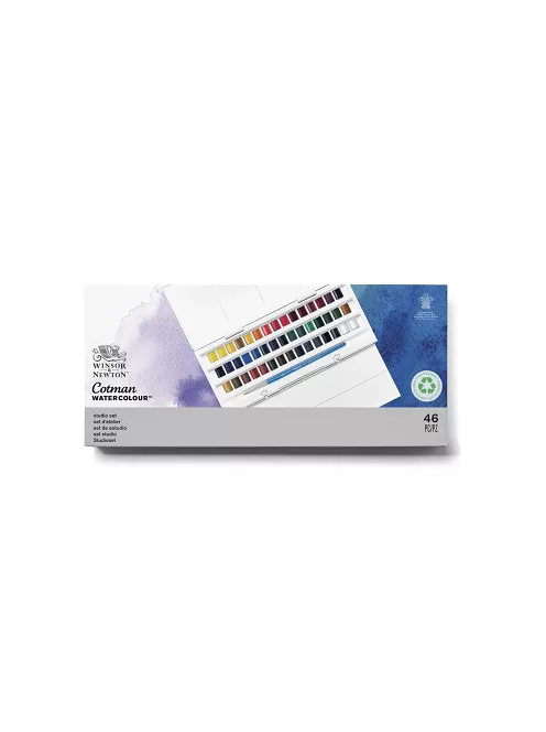 Set of watercolor paints Cotman 45 pcs