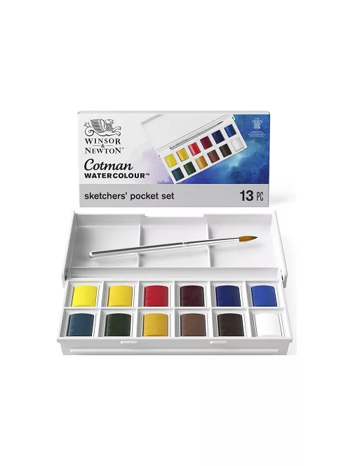 Cotman Sketcher's Pocket Box akvarell festék Set