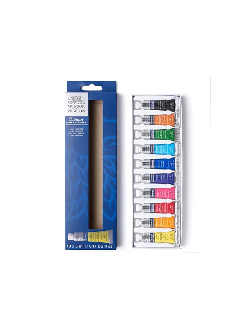 Set of watercolor paints Cotman 10x5ml Beginners