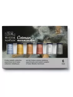 Set of watercolor colors Cotman 6 tubes - metallic