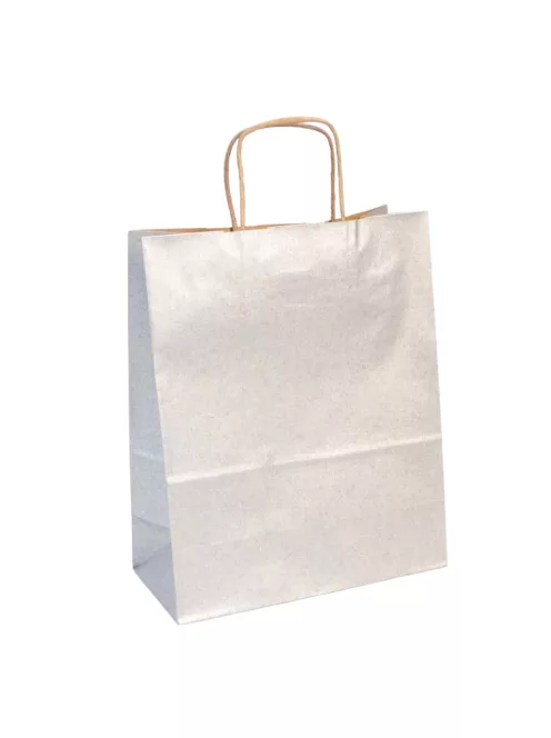 Colored paper bag Clairefontaine 22x27cm – ezüst