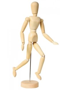 Mozgatható fa bábu 30 cm