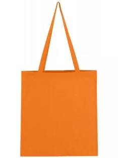 Canvas bag with long handle - orange / tangerine