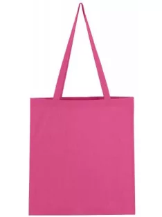 Canvas bag with a long handle - pink