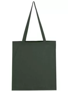 Vászon táska hosszú füllel - sötétzöld / palackzöld