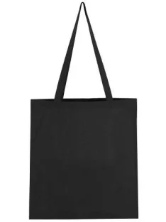 Vászon táska hosszú füllel - fekete / fekete