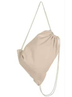 Cotton pocket square / backpack - natural