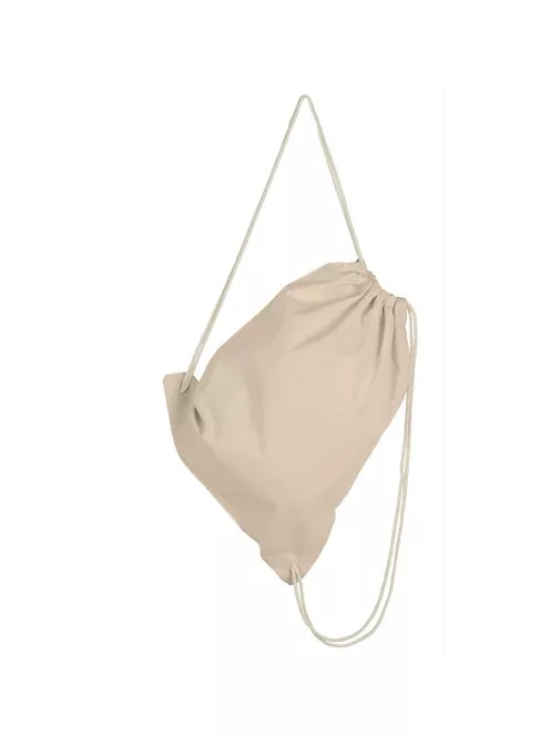 Cotton pocket square / backpack - natural