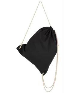 Cotton pocket / backpack - fekete