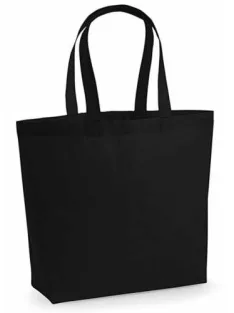 Cotton bag with Maxi bottom 200g - fekete