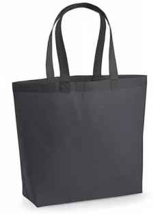 Cotton bag with Maxi bottom 200g - gray / graphite