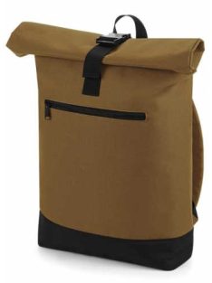 Görgős hátizsák zsebbel - világosbarna / karamell