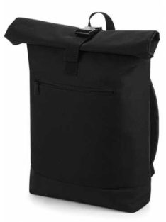 Görgős hátizsák zsebbel - fekete / fekete