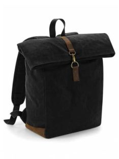 Heritage vászon csatos hátizsák - fekete / fekete